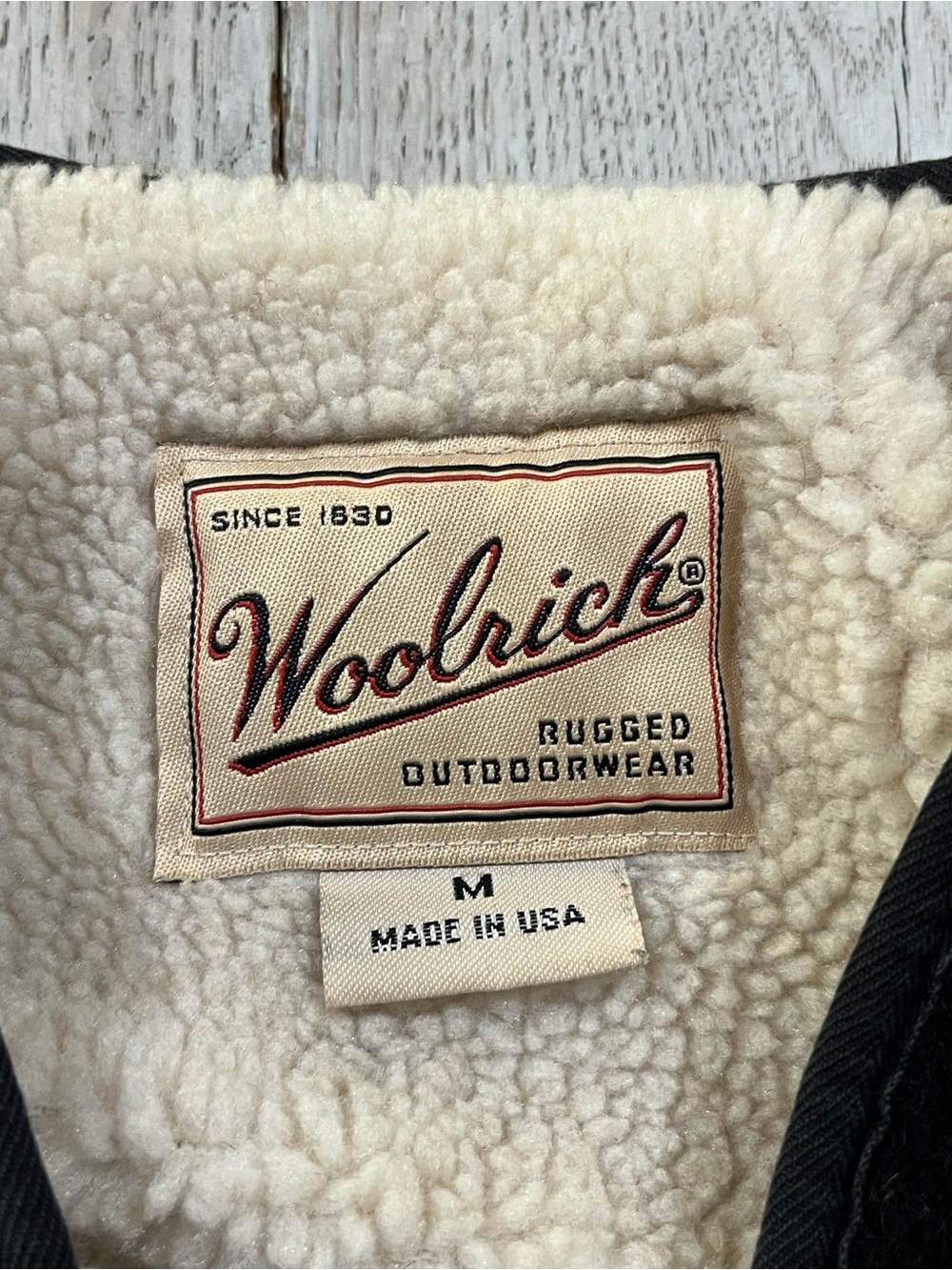 Woolrich Men’s Red & Black Buffalo Plaid Wool Vest Sturdy Warm Zip Up Size M - Picture 5 of 7